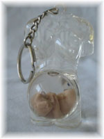 Pregnant lady keychain