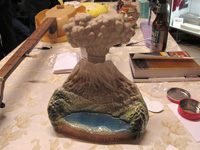Mount St. Helen's whiskey decanter by Jim Beam
